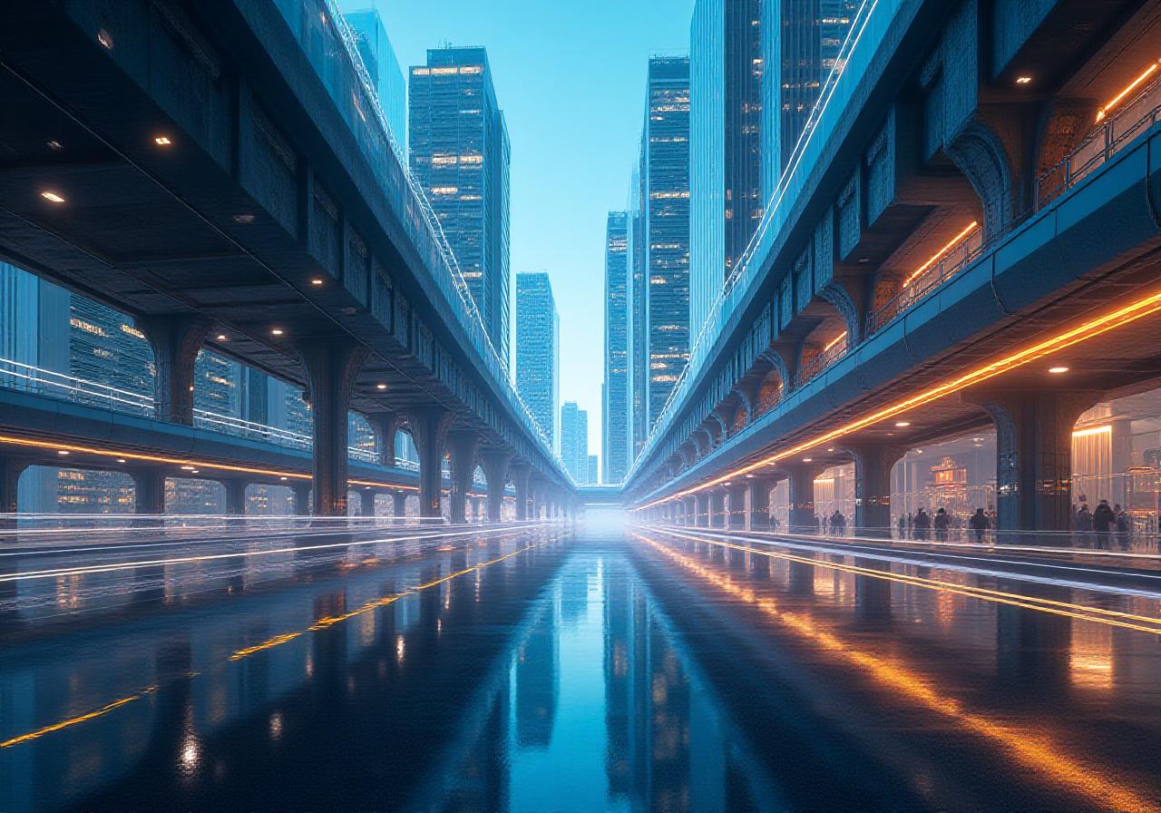 Complex blue-print of urban infrastructure architecture